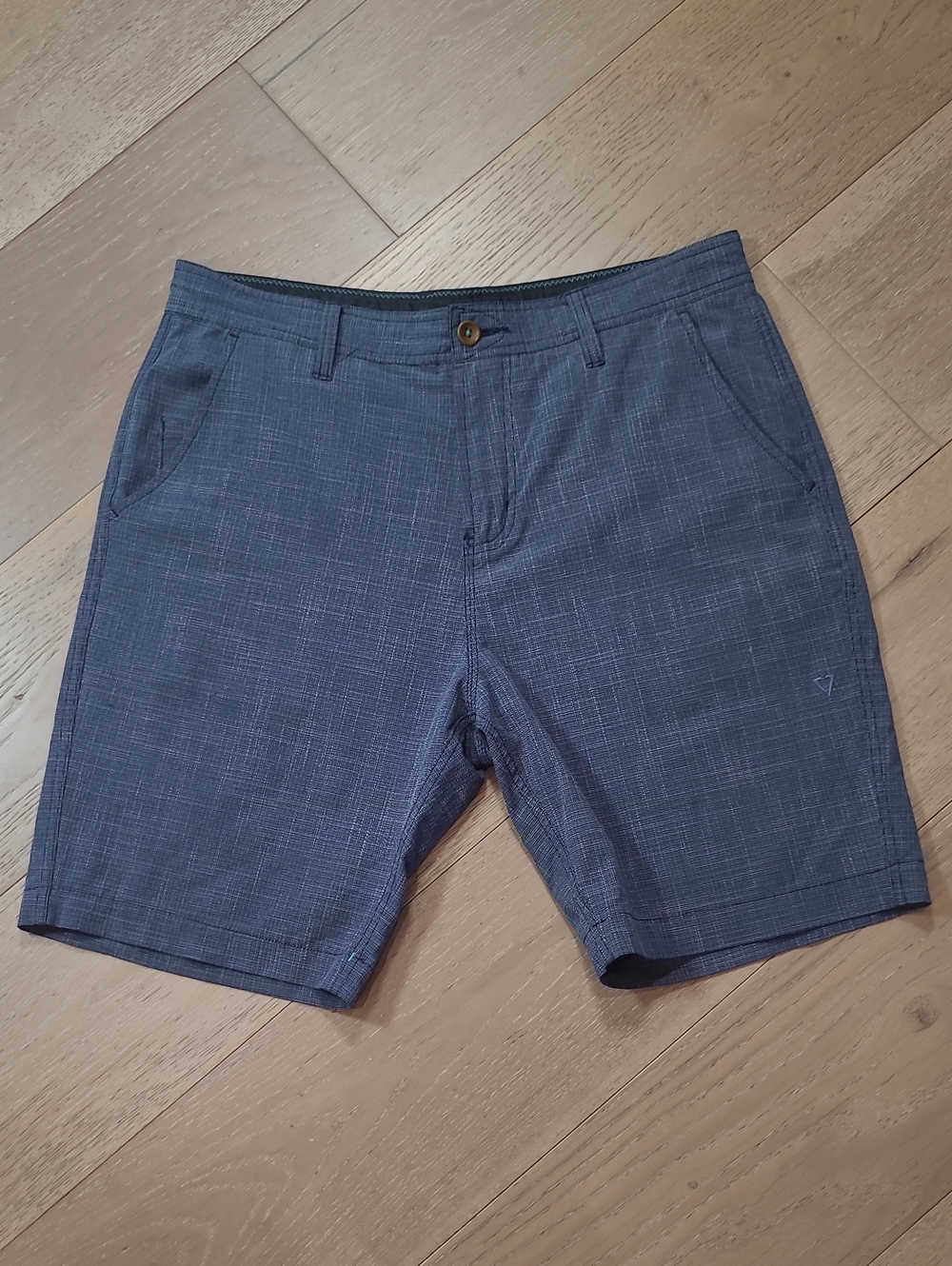 EUC VISSLA Shorts Men's sz 32 Blue Fin Rope Hybrid Performance Walking Shorts
